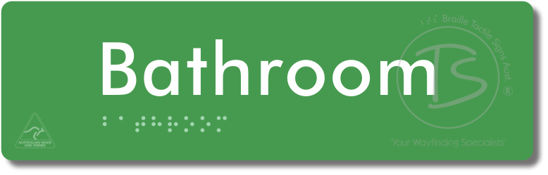 Bathroom - Braille Tactile Signs Aust.