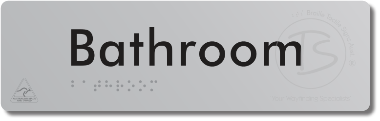 Bathroom - Braille Tactile Signs Aust.