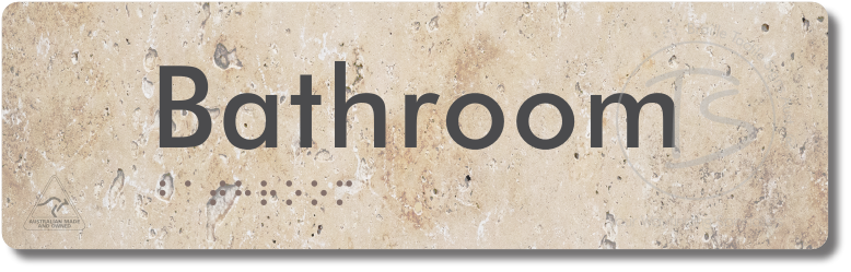 Bathroom - Braille Tactile Signs Aust.