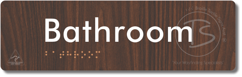 Bathroom - Braille Tactile Signs Aust.