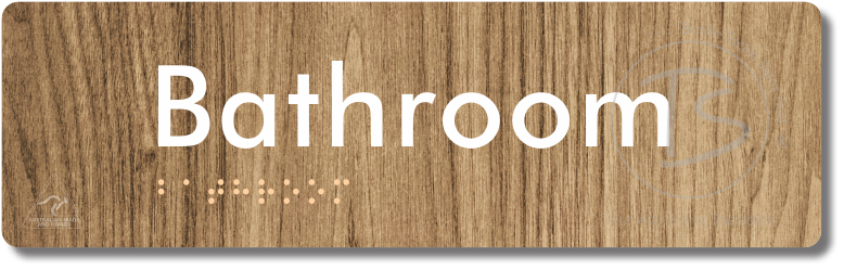 Bathroom - Braille Tactile Signs Aust.
