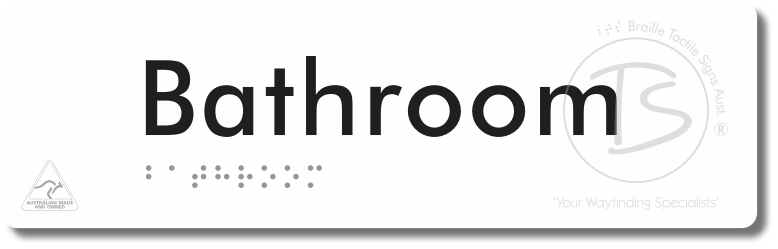 Bathroom - Braille Tactile Signs Aust.