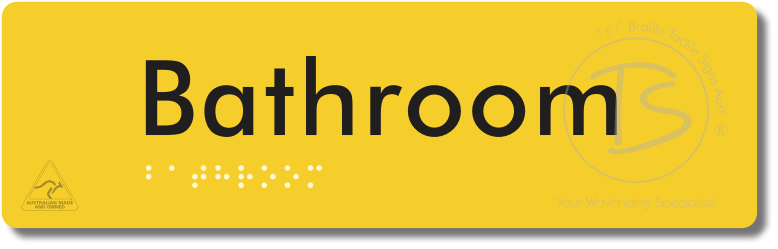 Bathroom - Braille Tactile Signs Aust.