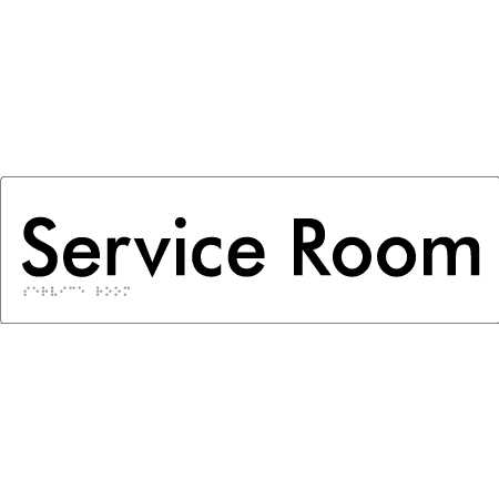 Service Room - Braille Tactile Signs Aust.