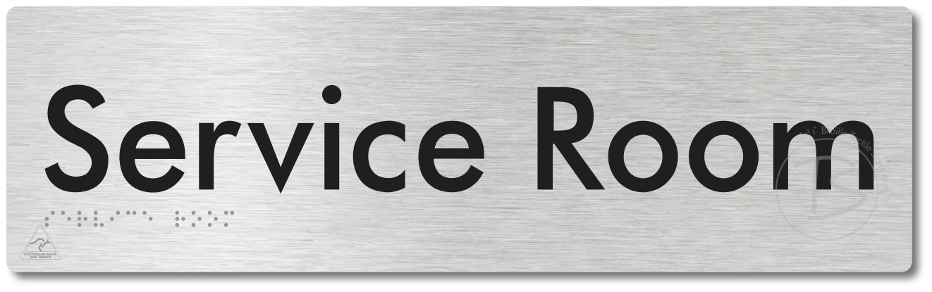 Service Room - Braille Tactile Signs Aust.