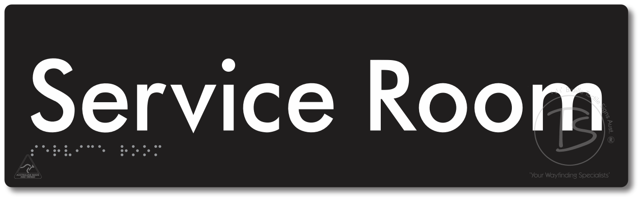 Service Room - Braille Tactile Signs Aust.