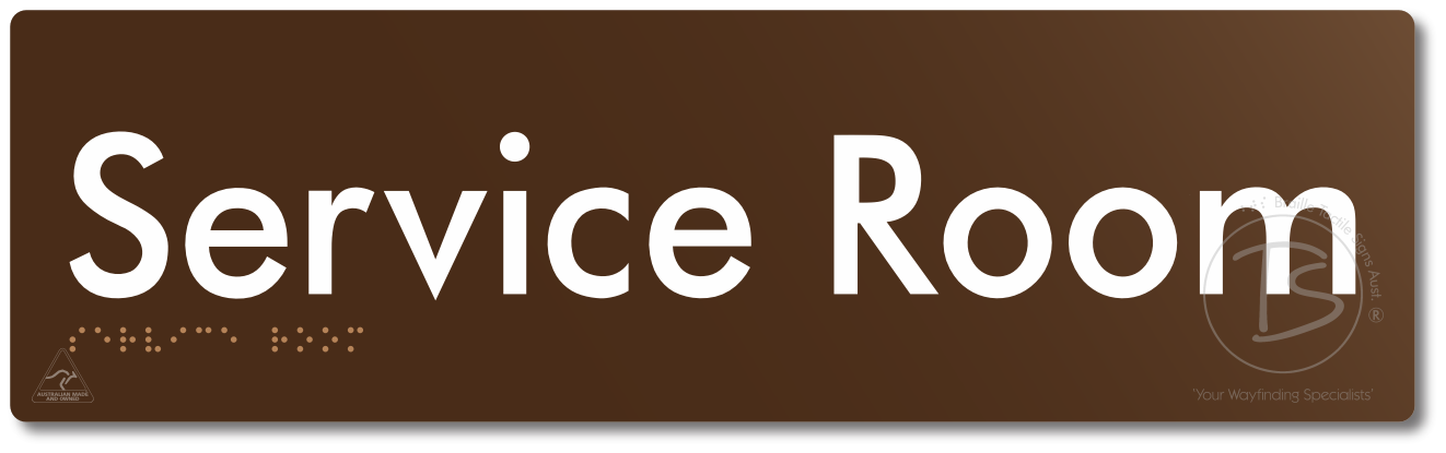 Service Room - Braille Tactile Signs Aust.
