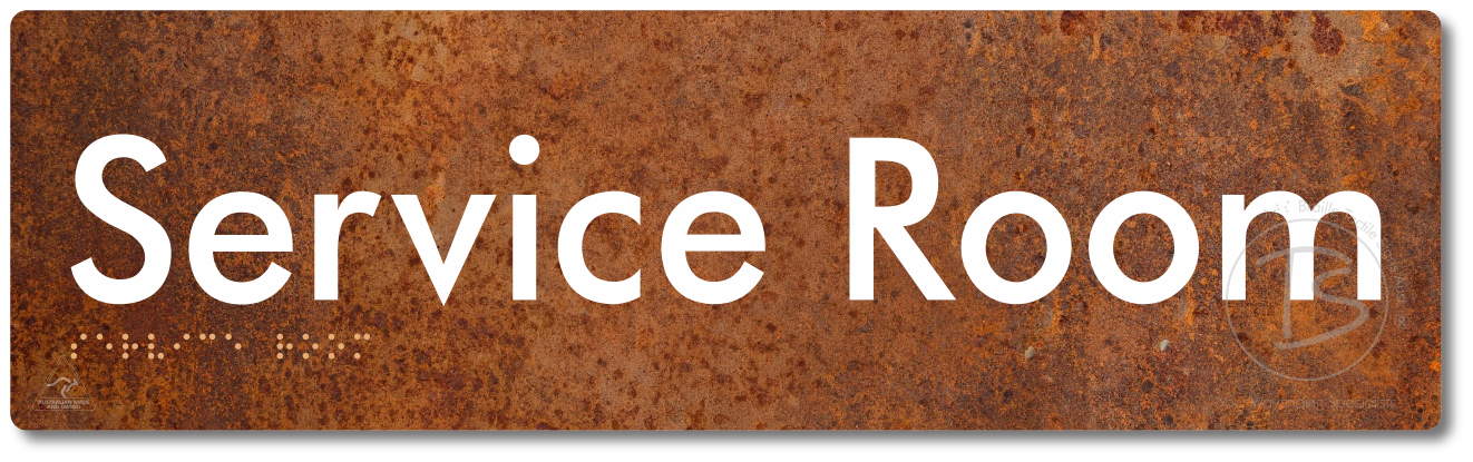 Service Room - Braille Tactile Signs Aust.