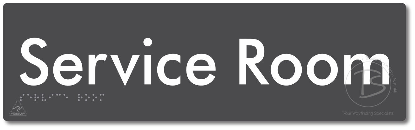 Service Room - Braille Tactile Signs Aust.