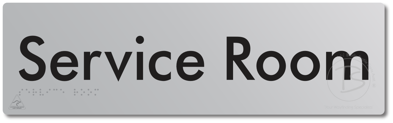 Service Room - Braille Tactile Signs Aust.