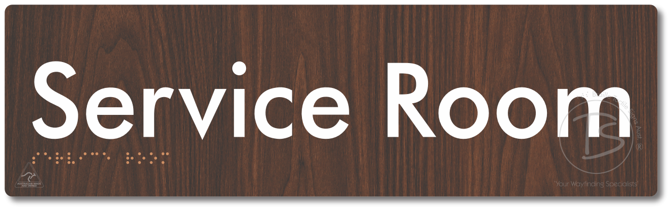 Service Room - Braille Tactile Signs Aust.