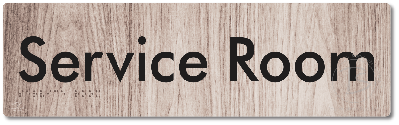 Service Room - Braille Tactile Signs Aust.