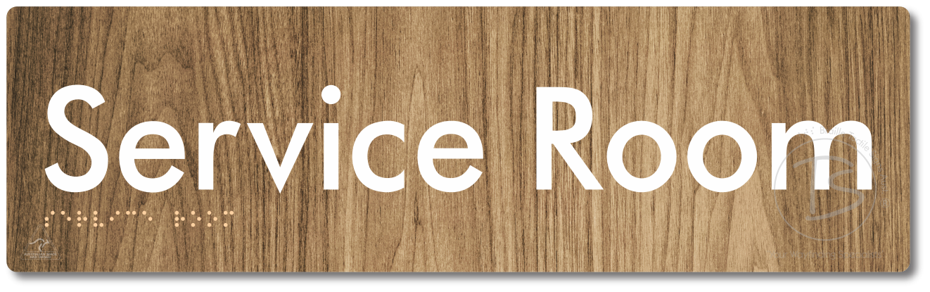 Service Room - Braille Tactile Signs Aust.