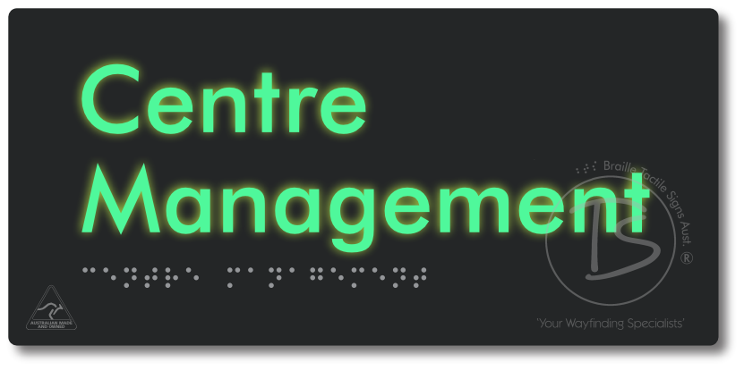 Centre Management - Braille Tactile Signs Aust.