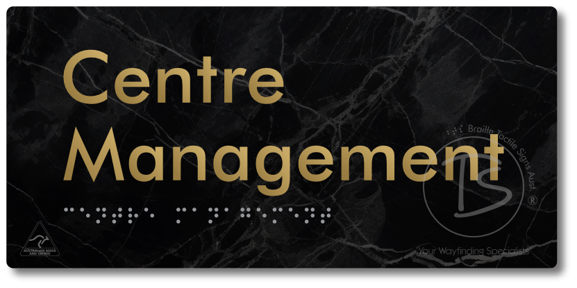 Centre Management - Braille Tactile Signs Aust.