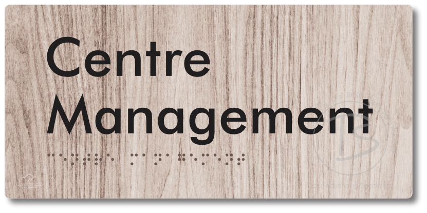 Centre Management - Braille Tactile Signs Aust.