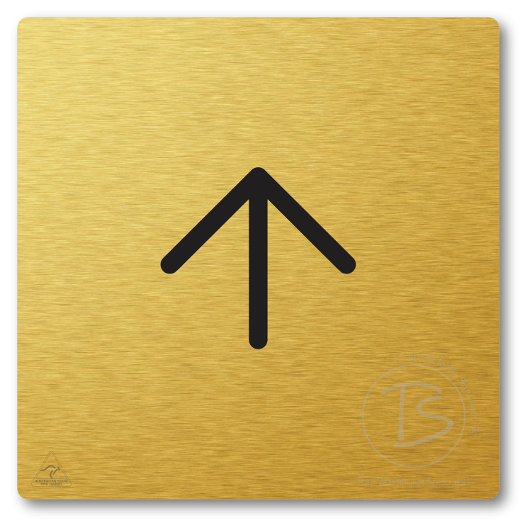 Directional Arrow - Left, Right, Up, Down - Braille Tactile Signs Aust.