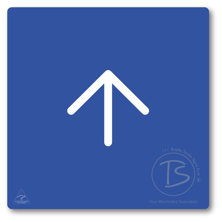 Directional Arrow - Left, Right, Up, Down - Braille Tactile Signs Aust.