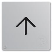 Directional Arrow - Left, Right, Up, Down - Braille Tactile Signs Aust.