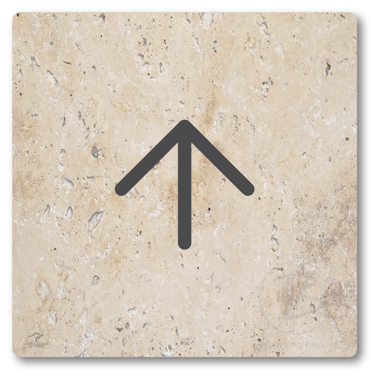Directional Arrow - Left, Right, Up, Down - Braille Tactile Signs Aust.