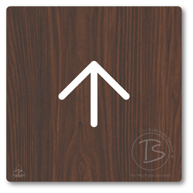 Directional Arrow - Left, Right, Up, Down - Braille Tactile Signs Aust.