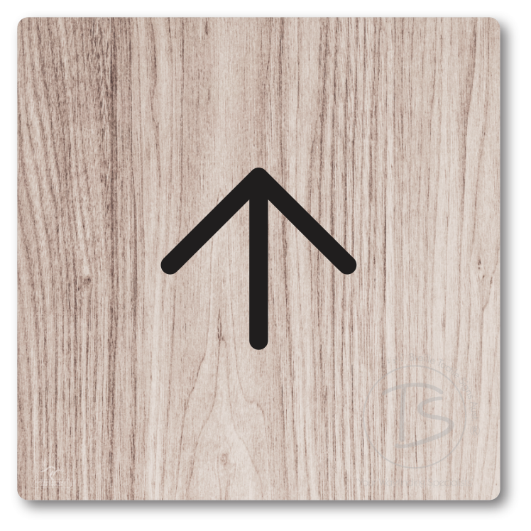 Directional Arrow - Left, Right, Up, Down - Braille Tactile Signs Aust.