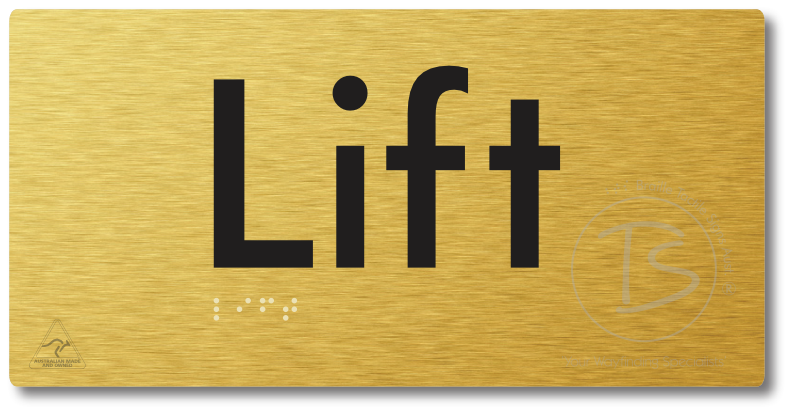 Lift - Braille Tactile Signs Aust.
