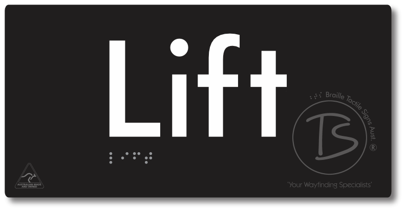 Lift - Braille Tactile Signs Aust.