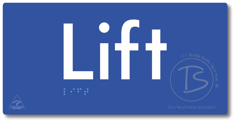 Lift - Braille Tactile Signs Aust.