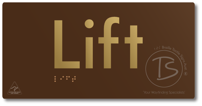 Lift - Braille Tactile Signs Aust.