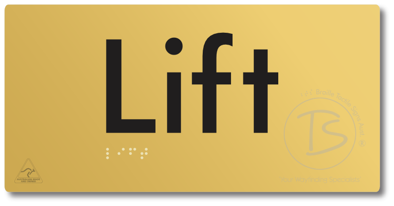 Lift - Braille Tactile Signs Aust.