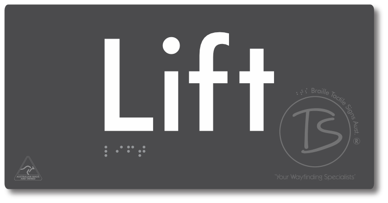 Lift - Braille Tactile Signs Aust.