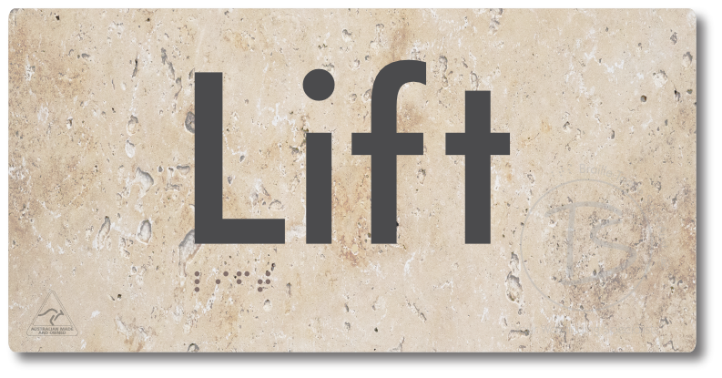Lift - Braille Tactile Signs Aust.
