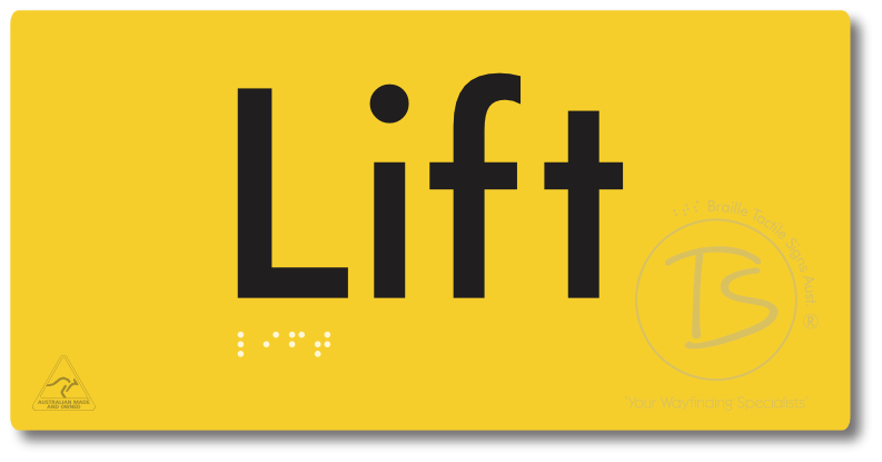 Lift - Braille Tactile Signs Aust.