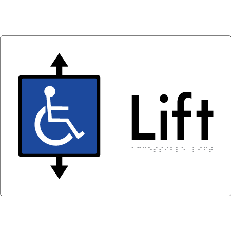 Accessible Lift - Braille Tactile Signs Aust.
