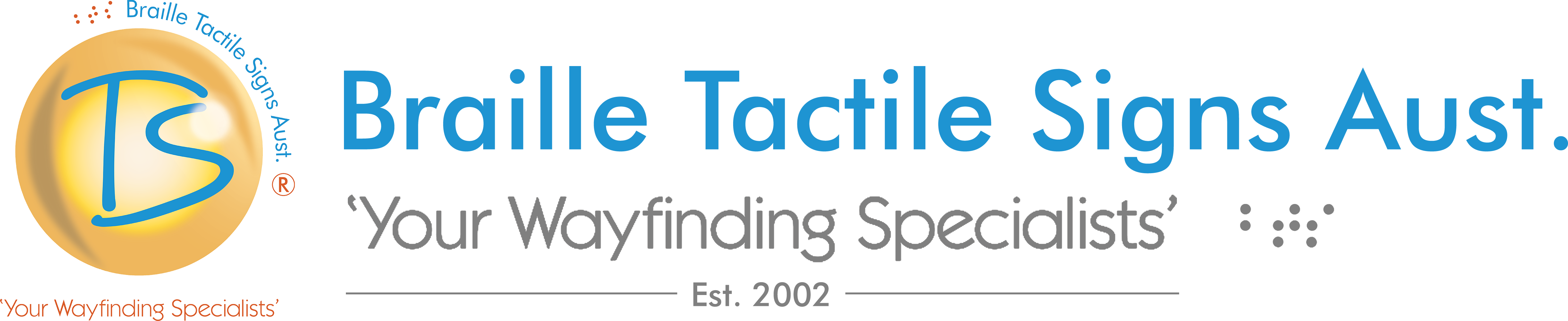Braille Tactile Signs Aust. Logo - Your Wayfinding Specialists