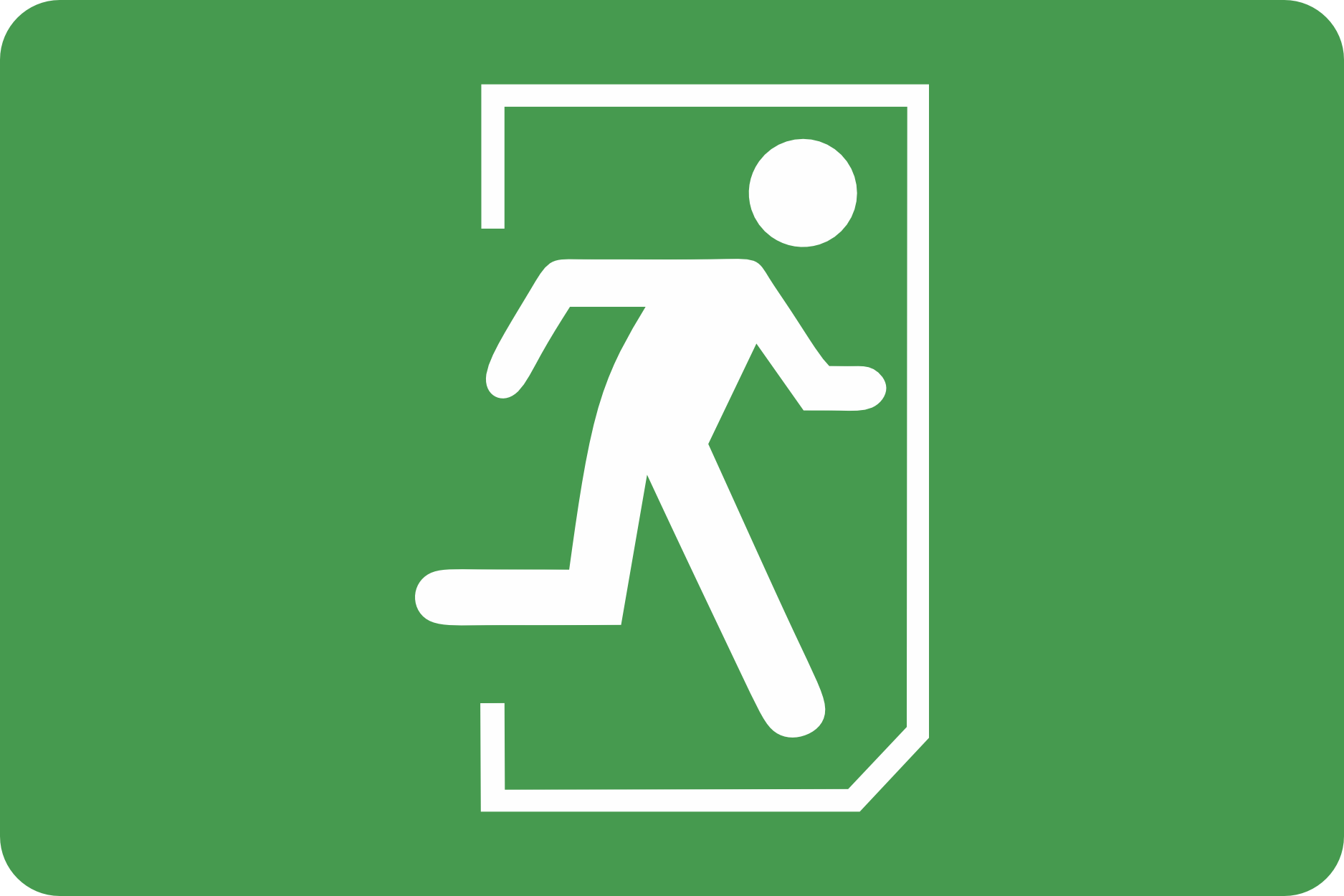 Entry/Exit/Stair/Lift Braille Tactile Signs