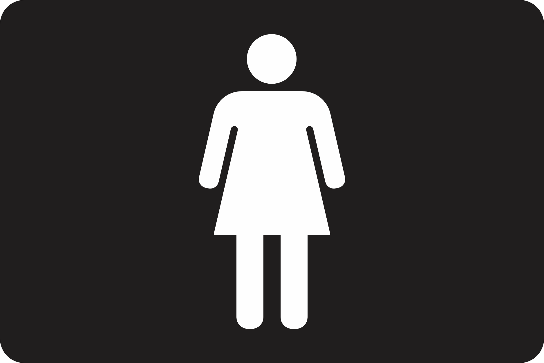 Female Braille Tactile Signs