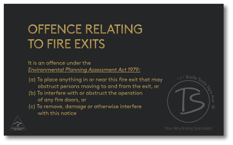 OFFENCES RELATING TO FIRE EXITS
