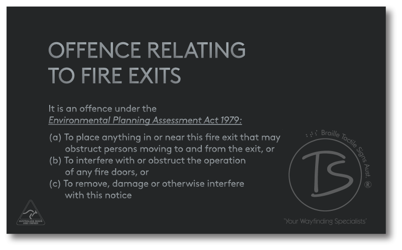 OFFENCES RELATING TO FIRE EXITS