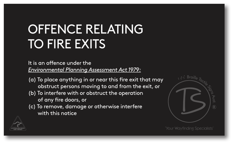 OFFENCES RELATING TO FIRE EXITS