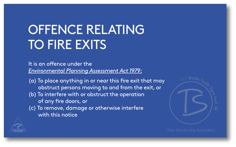 OFFENCES RELATING TO FIRE EXITS