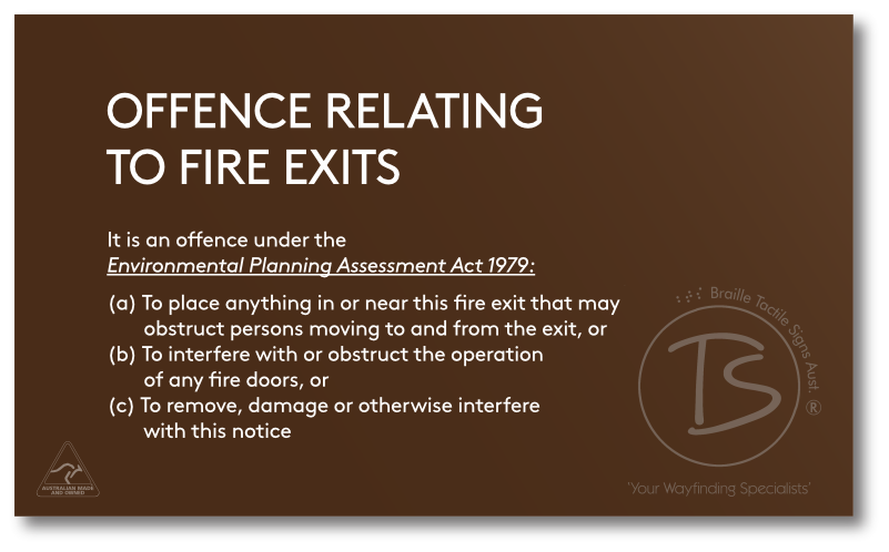 OFFENCES RELATING TO FIRE EXITS