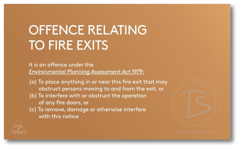 OFFENCES RELATING TO FIRE EXITS