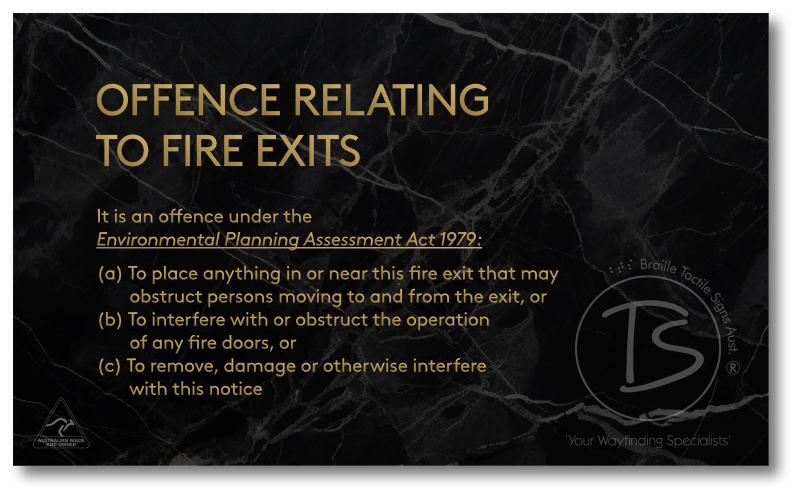 OFFENCES RELATING TO FIRE EXITS