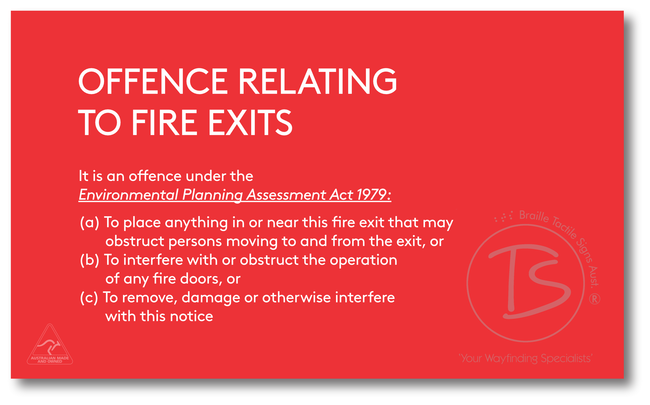OFFENCES RELATING TO FIRE EXITS