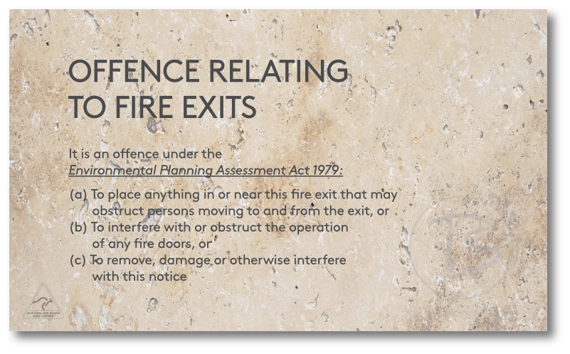 OFFENCES RELATING TO FIRE EXITS