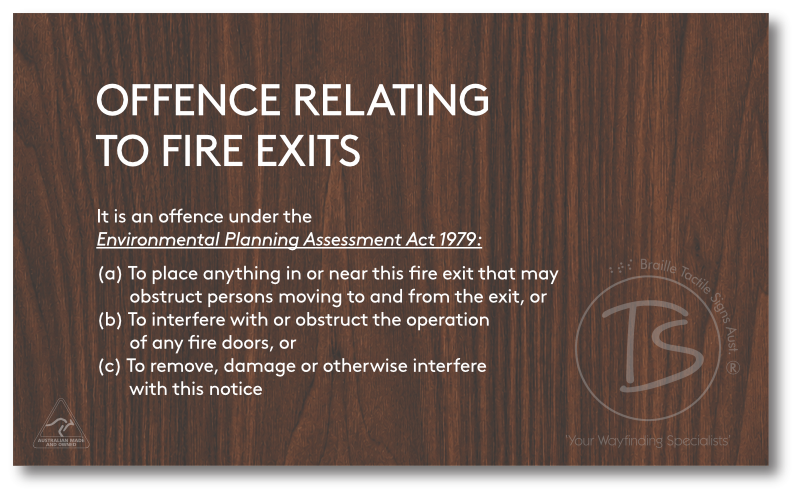 OFFENCES RELATING TO FIRE EXITS