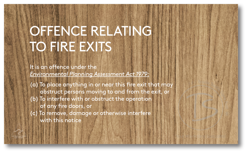 OFFENCES RELATING TO FIRE EXITS