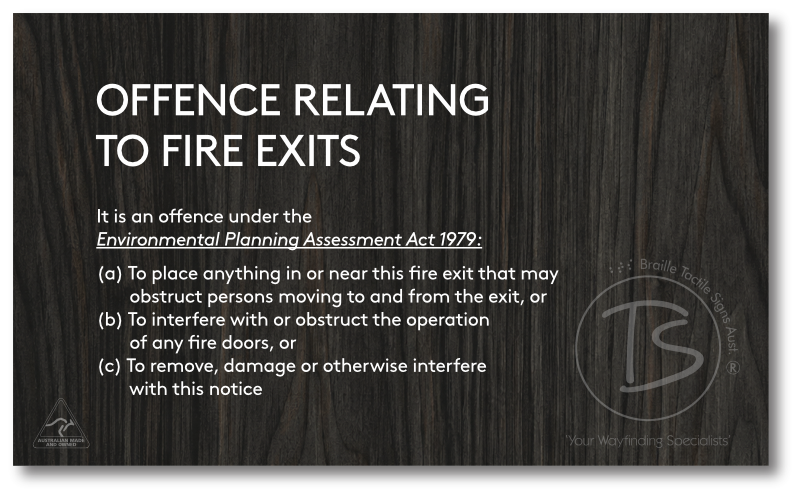 OFFENCES RELATING TO FIRE EXITS
